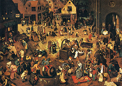 Fight Between Carnival and Lent Pieter Bruegel